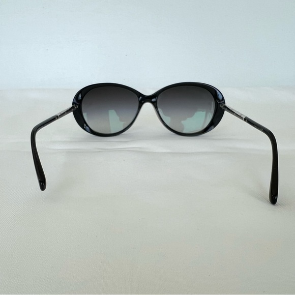 CHANEL 6037 Black w Silver CC Logo Frame Smokey Gray Gradient Lenses Sunglasses - Picture 9 of 16